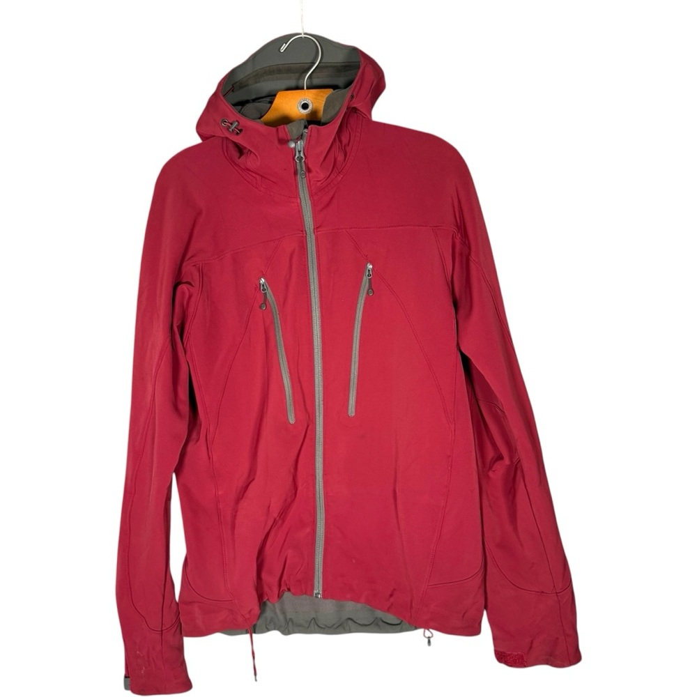 MEC Men's Red Jacket Soft Shell Casual Hiking Outdoors Fleece Lined Gorp M